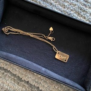 Authentic Dior Gold Plate Necklace